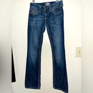 Express Barely Boot Detailed Denim Jeans